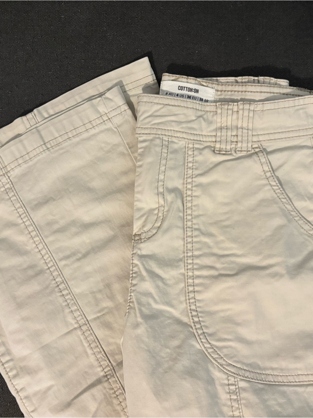 Cotton On Women's Boot Cut Pants in Cream